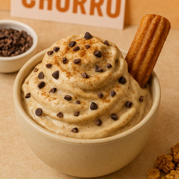 Churro Nice Cream: Gut-Healthy Dessert with Lucuma, Maca & Chocolate Chips