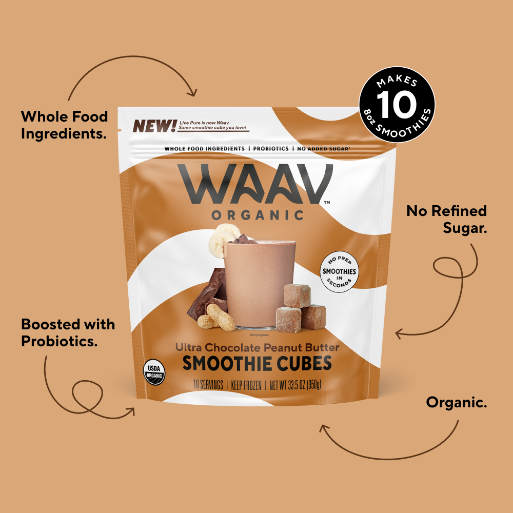 WAAV Organic | Ultra Chocolate Peanut Butter Smoothie